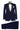 PEAK LAPEL SLIM FIT NAVY BLUE TUXEDO SUIT FOR MEN