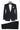 SLIM-FIT NOTCH LAPEL BLACK TUXEDO SIT FOR MEN